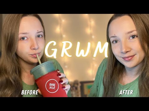 ASMR Doing My Makeup (whisper ramble + makeup triggers)