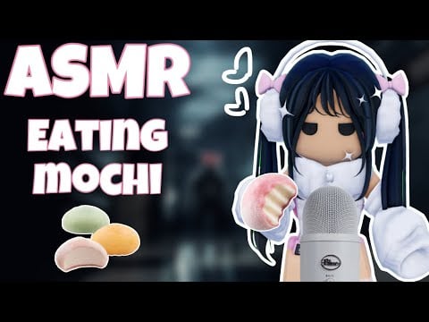 Roblox ASMR ∼ eating mochi ice cream 🍡 (chewy + satisfying)