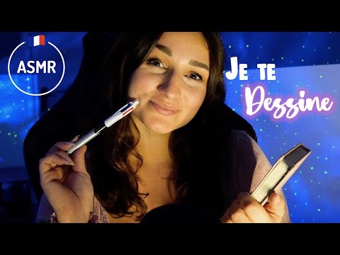 ASMR FRANCAIS : RP JE TE DESSINE (et parle beaucoup) ✏️