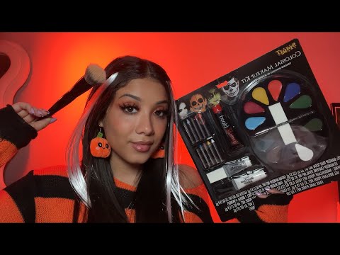 ASMR| Doing Your Halloween Makeup 🎃 (personal attention roleplay)