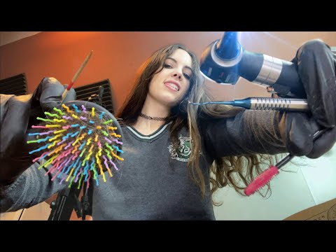 FAST AGGRESSIVE ASMR ⚡ Ear Cleaning & Scalp Check 👂⚡💆 - MEGA TINGLES