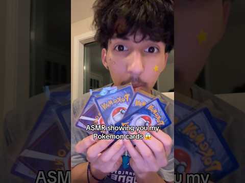 ASMR showing you my Pokemon cards 😱 #shorts #asmr #tingles