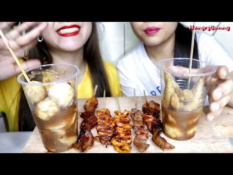 ASMR Filipino Street Foods Eating Sounds No Talking