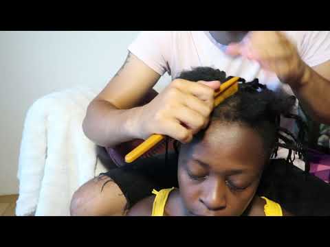 ASMR Sleep Inducing 4c Hair Unbraiding / Combing Out Dandruff