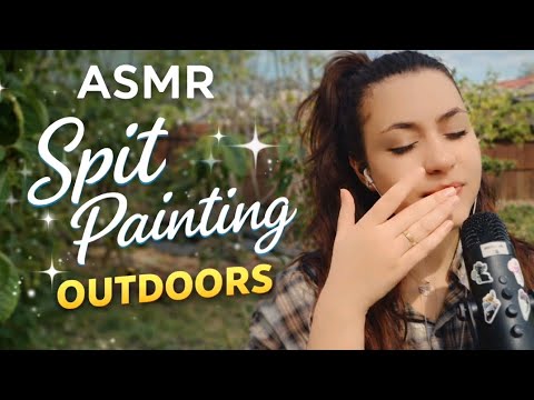 ASMR Spit painting your face 