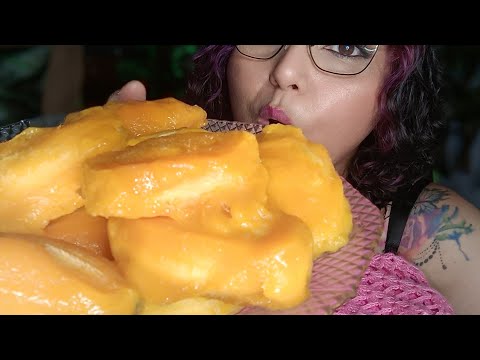 ASMR huesitos de mango 🥭