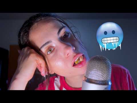ASMR Eating Frozen Nuts & Mouth Sounds