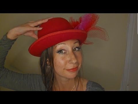 Dress ~ up Hat ASMR gentle whispers scratching tapping #dressupasmr #personalattention