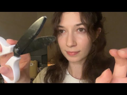 ASMR friend gives you a haircut (soft spoken)