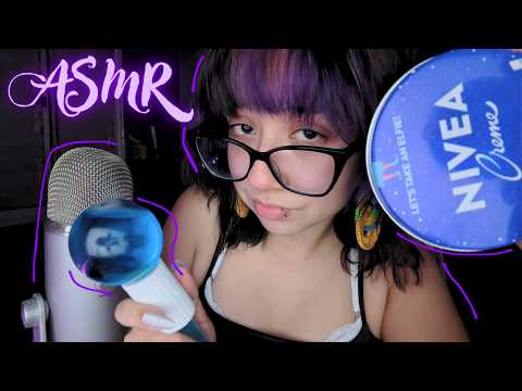 ASMR irmã mais velha faz seu SKINCARE 💕 ~ Sons de chiclete, tapping e toques na tela 