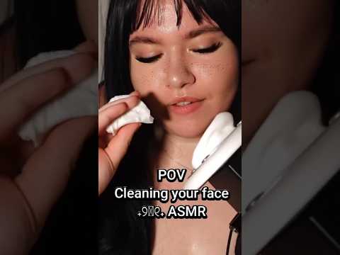 Cleaning your face₊୨ᰔ୧₊ #asmr