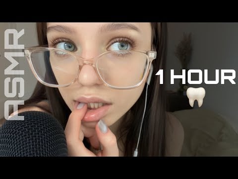 ASMR ☆ 1 Hour Teeth Tapping & Scratching (No Talking) 