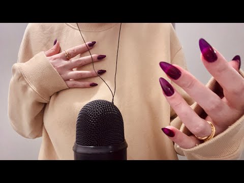 ASMR SHIRT SCRATCHING & NAILS TAPPING 💅🏻