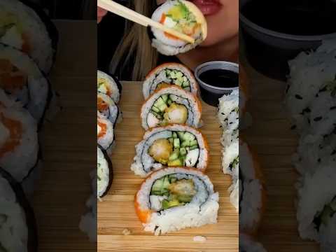 Sushi Feast #shorts #asmr #eatingshow #sushi