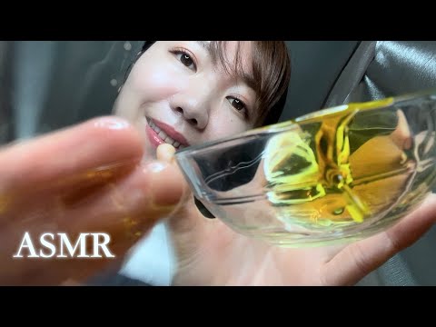 【ASMR】新感覚。たっぷりオイルのフェイシャルエステ😴 【叩打法マッサージ】Spa Facial Treatment🌿  | Oil, Healing Voice