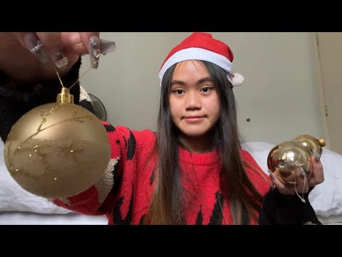 ASMR POV YOU’RE MY CHRISTMAS TREE ( decorating you )