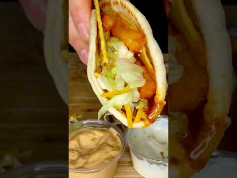 Gordita crunch taco with fries? #asmr #tacobell #food #tacos #eating