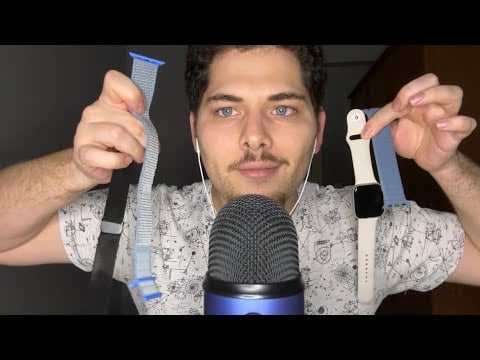 ASMR Français : JE VOUS MONTRE TOUT MES BRACELETS POUR MA MONTRE CONNECTÉE ⌚️ 