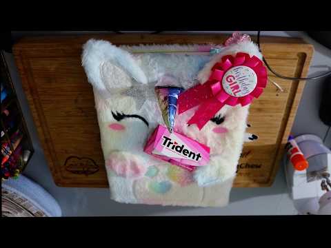 My Summer To Fall  Personal Junk Scrapbooking Art Journaling ASMR Chewing Gum