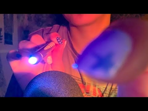 ASMR light triggers + hand movements/camera covering(no talking)