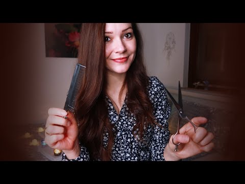 ASMR Roleplay Friseurin schneidet dir die Haare (german)