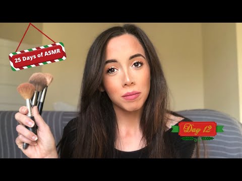 ASMR DOING MY EVERYDAY MAKEUP ROUTINE | 25DaysOfASMR | Day 12