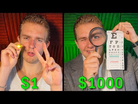 ASMR $1 vs $1000 Eye exam