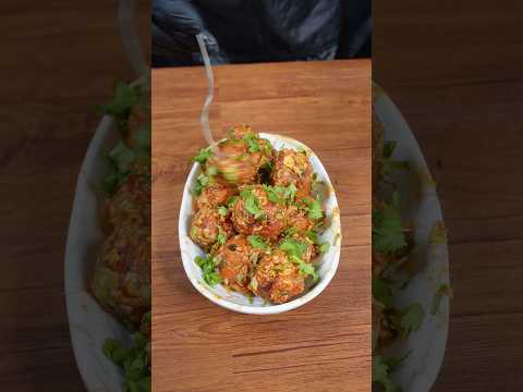 🔥 ASMR Maggi Manchurian | Street Style Fusion | Satisfying Cooking Sounds #shorts #asmr