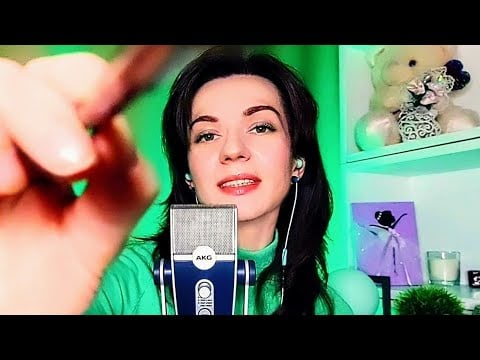 АСМР 💚 Макияж на фоне близкого шёпота 🖌️ Прикосновения и поглаживания для крепкого сна 💄 ASMR Makeup