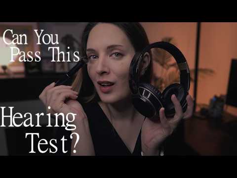 ASMR Can You Pass This Hearing Test? (Realistic Beeps + Ear Cleaning)