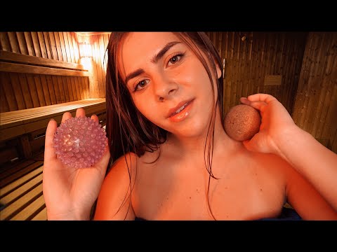 ASMR Hot Sauna Für Dich ♡ (Massage, Feuergeräusche, Personal Attention) | Dori ASMR