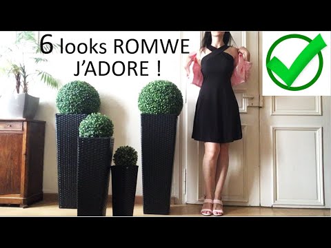 {ASMR} Try-on haul ROMWE * Girly lookbook * code promo 10%