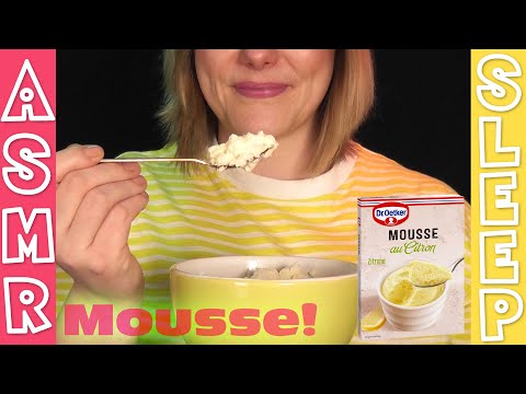 WONDERFUL SOUNDS! ASMR Mousse / Pudding Eating | Soft & Relaxing /w Breathing & Sticky Sounds