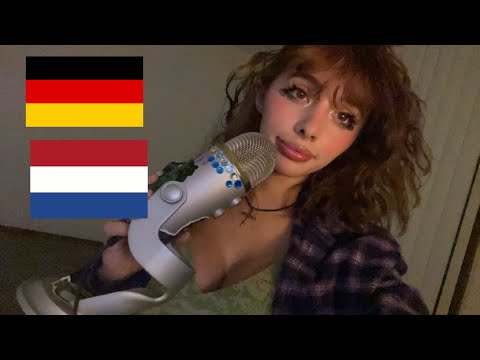 ASMR | 😊❤️Dutch & German Trigger words