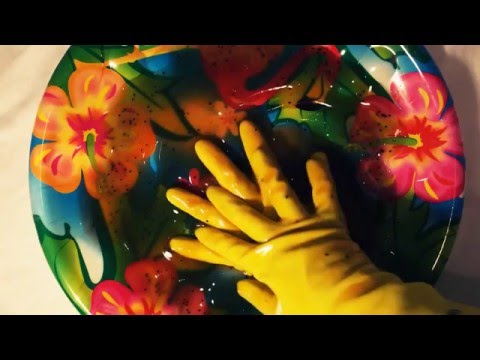 ✨YELLOW RUBBER GLOVES 👐◟⁄⁄🌀 getting DIRTY [[ASMR]]