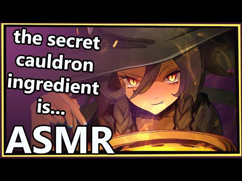 Catgirl Witch Makes A Devious Potion | ASMR | [fire] [bubbling] [writing sounds]