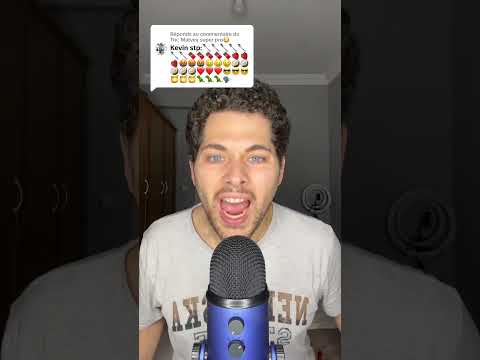 ASMR EMOJI CHALLENGE 🥄🍫🍓🤬🤑🥥❤️😎🍯🦖🗣️ #asmr #asmrfrançais #emojichallenge #shorts