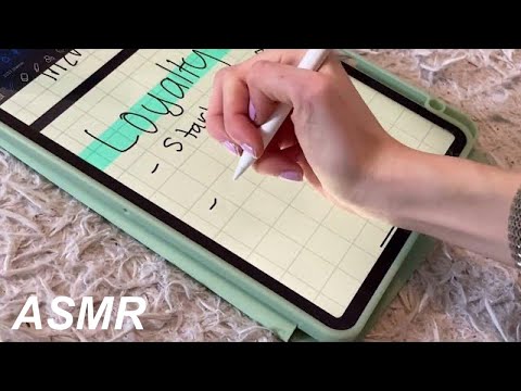 ASMR iPad Note Taking 📝 | Apple Pencil Writing Sounds