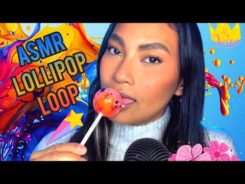 ASMR Mouth Sounds For Sleep, Lollipop Loop Video Paintball Pop , Jawbreaker
