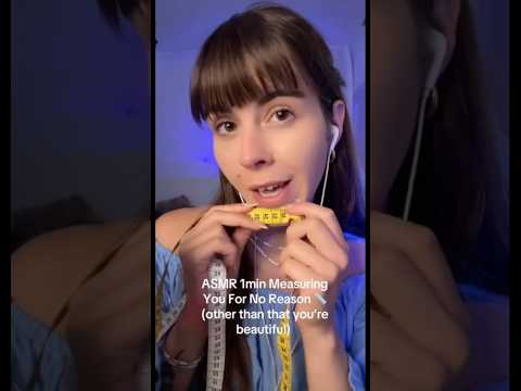 ASMR Measuring your face for no reason 📏 #asmr#asmrshorts#asmrvideo#asmrshorts#shortvideo#shorts