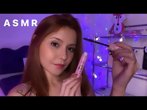 ASMR- EU VOU TE MAQUIAR PARA O MEU ANIVERSÁRIO