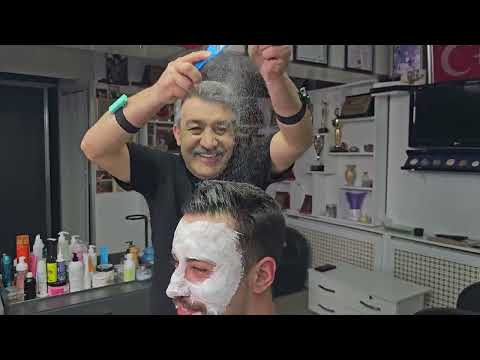 ATTENTION! THIS VIDEO CONTAINS HIGH RELAXATION. ASMR HEAD MASSAGE AND SKIN CARE WITH MUNUR ONKAN
