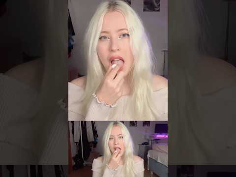 Do you like bubble gum sounds? c:  (Full asmr vid on my channel.) #asmr #asmrsounds #bubblegum