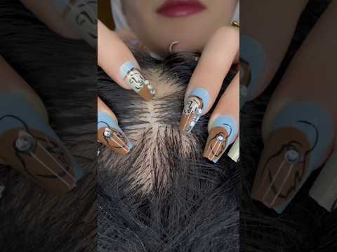 Scalp Scratching #asmr #asmrscratching #asmrhairplay #tingles  #mouthwhisper
