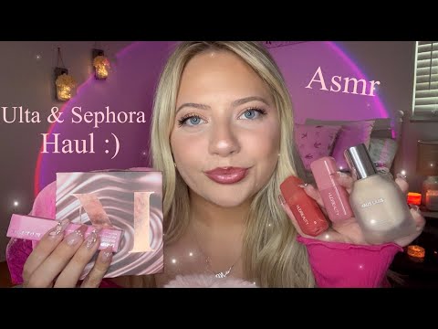 Asmr Ulta & Sephora Haul 🌸🩷 Tapping, Scratching, Whispering