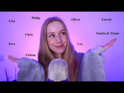 ASMR - Eure Namen flüstern mit Hand Movements 💕 |RelaxASMR