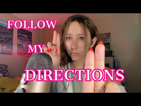 ASMR | follow my instructions or else. 😊