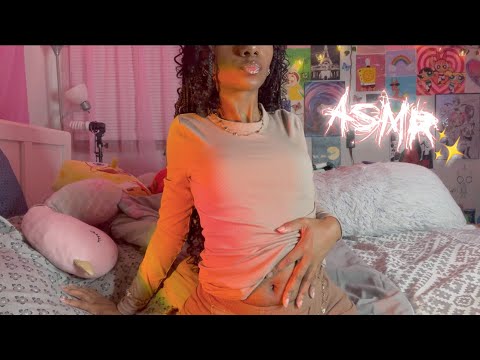 ASMR Stomach Rubbing and Fabric Scratching ✨