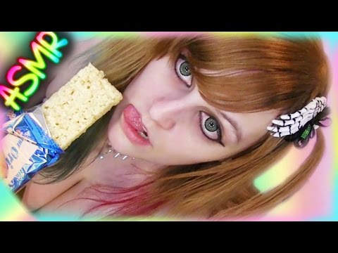 ASMR 🍪 Rice Krispy Treat ░ CRUNCH ♡ Mandela Effect, Food, Eating, Candy, Krispies, Krispie, Crispy ♡