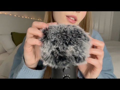 ASMR | 💤 Sleep Inducing Triggers💤 | Fluffy Mic Scratching, Finger Flutters, & Hair Raking